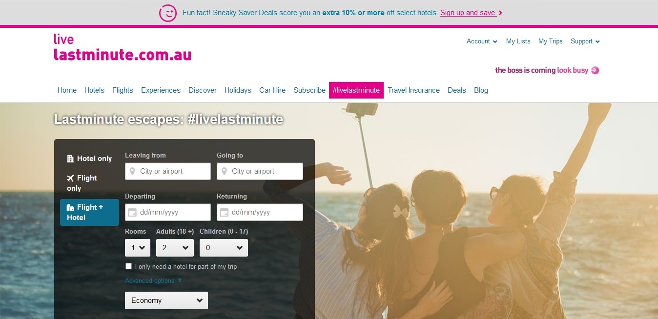 Lastminute.com.au Promo Code / Offers August 2024 - Lastminute.com.au ...